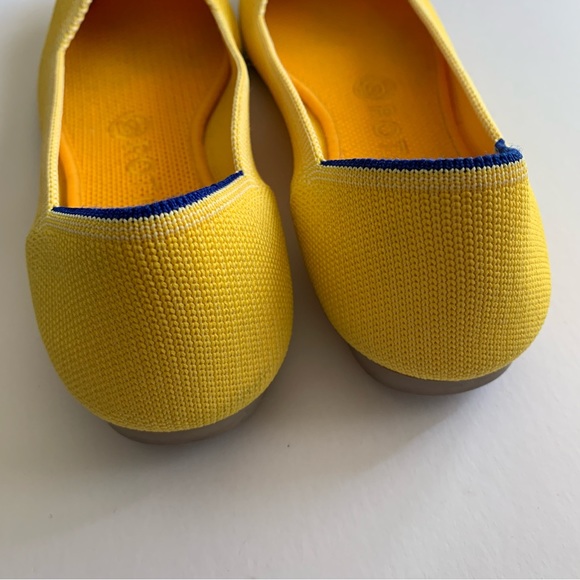 Rothy’s Yellow Pointed Toe Ballet Flats Sunshine Yellow recycled - Picture 4 of 9